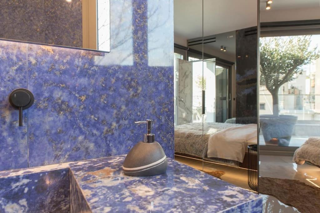 Luxury Acropolis View Apartment-Living Stone Black Pearl Atene Esterno foto