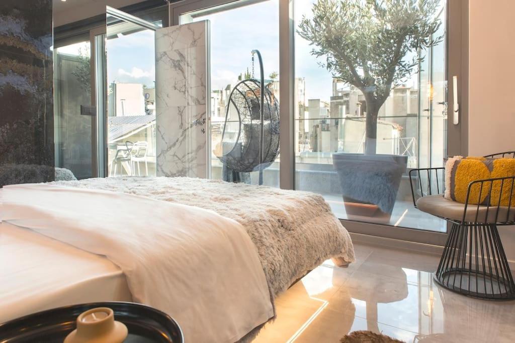 Luxury Acropolis View Apartment-Living Stone Black Pearl Atene Esterno foto