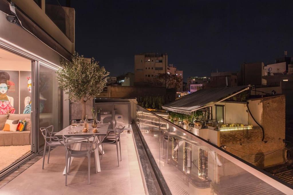 Luxury Acropolis View Apartment-Living Stone Black Pearl Atene Esterno foto