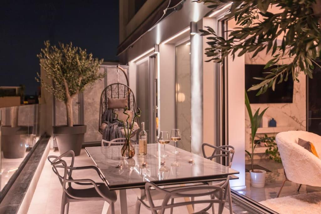 Luxury Acropolis View Apartment-Living Stone Black Pearl Atene Esterno foto
